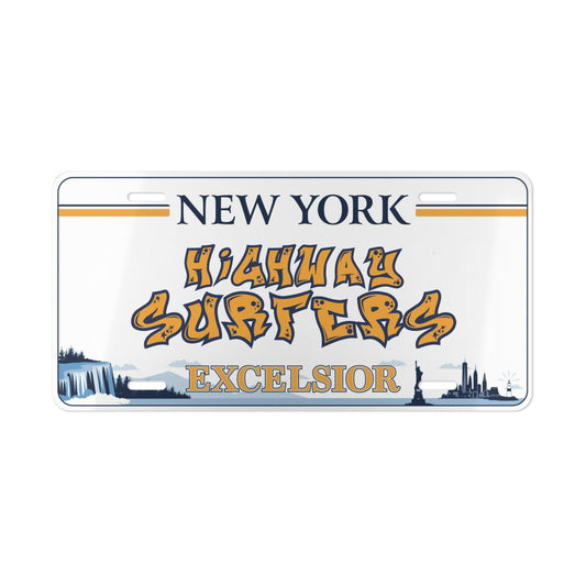 HIGHWAYSURFERS "EXCELSIOR" LICENSE PLATE