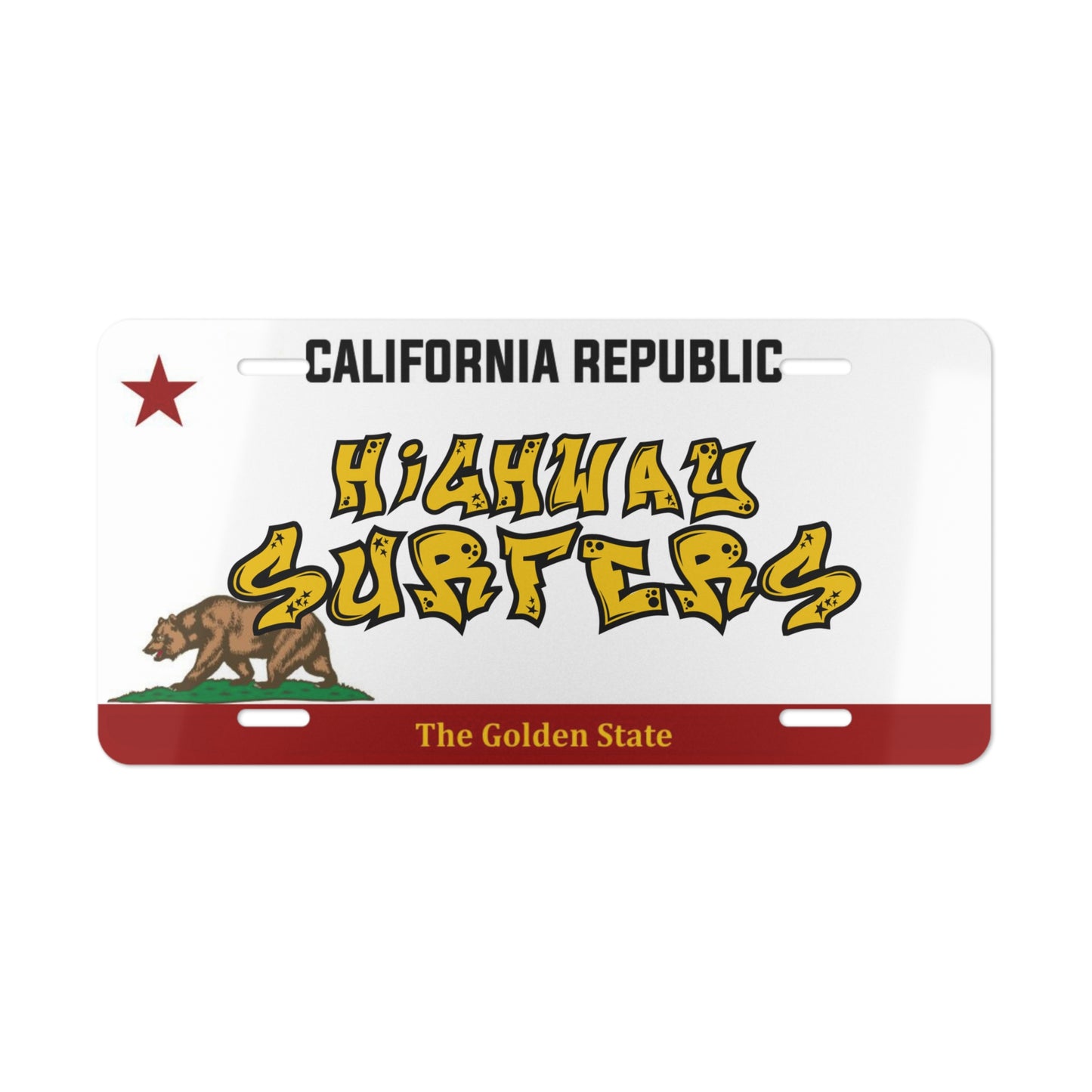 HIGHWAYSURFERS "The Golden State" CALIFORNIA PLATES