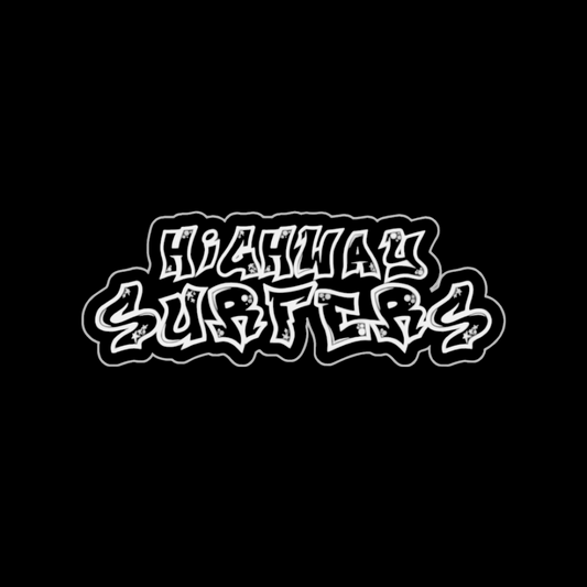 HIGHWAYSURFERS WHITE STICKER