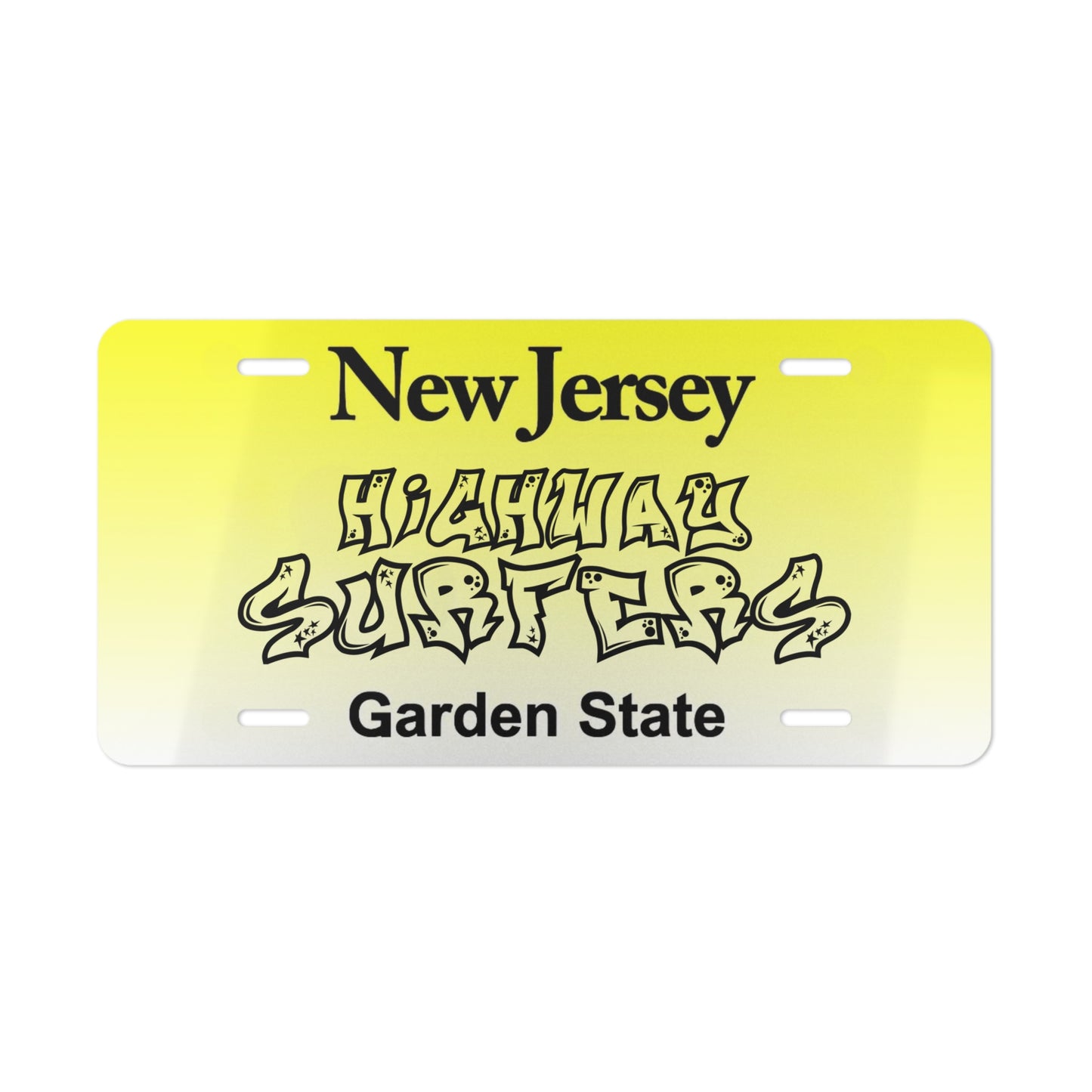 HIGHWAYSURFERS "GARDEN STATE" LICENSE PLATE