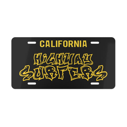 HIGHWAYSURFERS BLACK CALIFRONIA PLATE